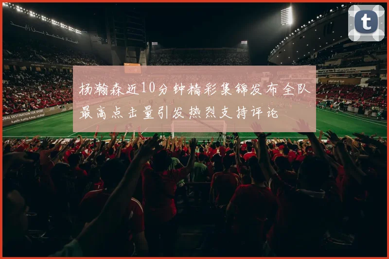 杨瀚森近10分钟精彩集锦发布全队最高点击量引发热烈支持评论